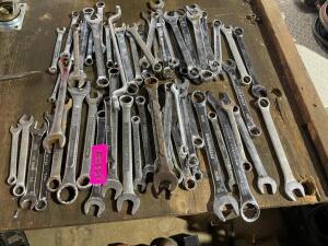 DESCRIPTION: (1) LARGE LOT OF ASSORTED WRENCHES. LOCATION: SHOP QTY: 1