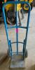 DESCRIPTION: TWO WHEEL HAND TRUCK - BLUE LOCATION: SHOP QTY: 1