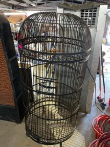 DESCRIPTION: 72" LARGE METAL BIRD CAGE LOCATION: SHOP QTY: 1