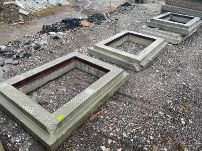 (3) CONCRETE INLET STONES