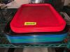 (15) ASSORTED PLASTIC TRAYS.