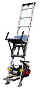 DESCRIPTION: (1) FOOT LADDER HOIST ASSEMBLY BRAND/MODEL: TRANZSPORTER/TP250 INFORMATION: LADDER REACH: 28'/MAX LIFT CAPACITY: 200 LBS/MUST COME INTO I