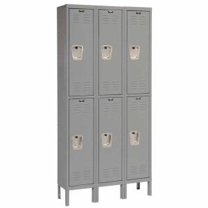 DESCRIPTION: (1) PREMIUM STEEL LOCKER BRAND/MODEL: HALLOWELL/U3288-2A-HG INFORMATION: DARK GRAY/MINOR DENTS, MUST COME INTO INSPECT RETAIL$: 1,693.83