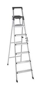 DESCRIPTION: (1) TYPE 1A LADDER BRAND/MODEL: COSCO/2081AABLD INFORMATION: ALUMINUM/WEIGHT CAPACITY: 300 LBS/PAPER TOWEL ROLL RETAIL$: 129.98 SIZE: 92"