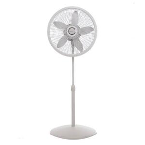 DESCRIPTION: (1) CYCLONE PEDESTAL FAN BRAND/MODEL: LASKO/S18902 INFORMATION: GRAY/3-SPEEDS/ADJUSTABLE RETAIL$: 32.94 SIZE: 54.5"H X 20.5"W X 20.5"L QT