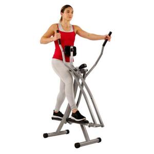 DESCRIPTION: (1) AIR WALK TRAINER GLIDER BRAND/MODEL: SUNNY HEALTH & FITNESS/SF-E902 INFORMATION: SILVER RETAIL$: 99.99 SIZE: 15"L X 19"W X 61.5"H QTY