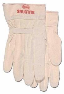 DESCRIPTION: (2) PACKS OF (12) COTTON CANVAS GLOVES BRAND/MODEL: BOSS/699 INFORMATION: WHITE/CLUTE-CUT DESIGN RETAIL$: 43.50 PER PK OF 12 SIZE: LARGE