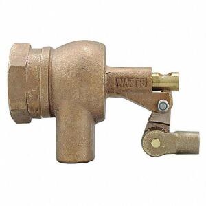 DESCRIPTION: (1) HEAVY DUTY FNPT BRONZE FLOAT VALVE BRAND/MODEL: WATTS 46A988 RETAIL$: $123.85 SIZE: 1-1/2" FNPT QTY: 1