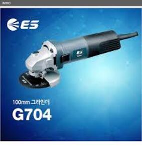 DESCRIPTION: (1) 100mm ANGLE GRINDER BRAND/MODEL: ES G704 RETAIL$: $60.00 SIZE: 700W QTY: 1