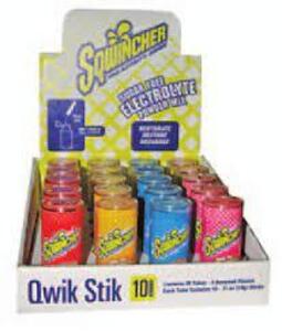 DESCRIPTION: (2) CASES OF (20) TUBES OF (10) SPORTS ENERGY DRINK STICKS BRAND/MODEL: SQWINCHER INFORMATION: ASSORTED FLAVORS RETAIL$: $50.00 EA QTY: 2