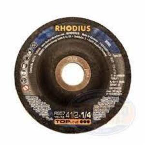 DESCRIPTION: (1) CASE OF (10) GRINDING WHEELS BRAND/MODEL: RHODIUS #RS57 RETAIL$: $80.00 TOTAL SIZE: 9X1/4X7/8 QTY: 1