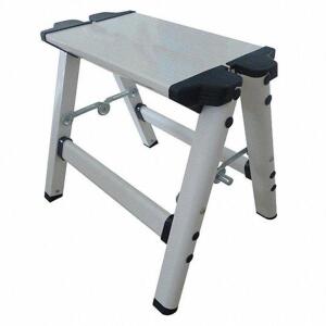 DESCRIPTION: (1) ALUMINUM STEP STAND BRAND/MODEL: GRAINGER #12M636 RETAIL$: $55.79 EA SIZE: 11.5 HIGH QTY: 1