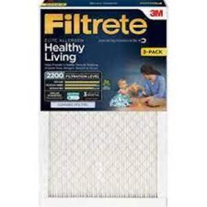 DESCRIPTION: (4) FURNACE AIR FILTER BRAND/MODEL: FILTRETE RETAIL$: $24.44 EA SIZE: 20X25X1 QTY: 4