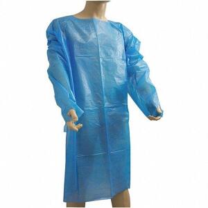 DESCRIPTION: (1) CASE OF APPROX (100) ISOLATION GOWN BRAND/MODEL: FIRST VOICE #56LA83 INFORMATION: BLUE RETAIL$: $150.00 SIZE: OVERALL LENGTH 45IN WID