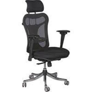 DESCRIPTION: (1) BLACK MESH EXECUTIVE OFFICE CHAIR BRAND/MODEL: OFFICE SUPPLY HUT RETAIL$: $398.98 QTY: 1