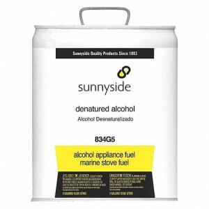 DESCRIPTION: (1) DENATURED ALCOHOL BRAND/MODEL: SUNNYSIDE #44ZU09 RETAIL$: $12.00 SIZE: 5 GALLON QTY: 1