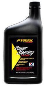 DESCRIPTION: (4) POWER STEERING FLUID BRAND/MODEL: PYROIL RETAIL$: $10.00 EA SIZE: 1 QT QTY: 4