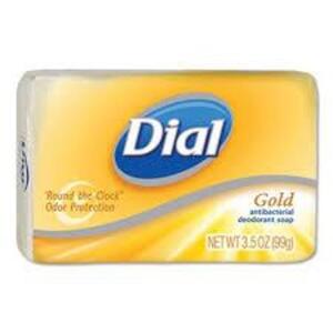 DESCRIPTION: (6) ANTIBACTERIAL DEODORANT BAR SOAP BRAND/MODEL: DIAL INFORMATION: GOLD SCENT SIZE: 3.05 OZ QTY: 6