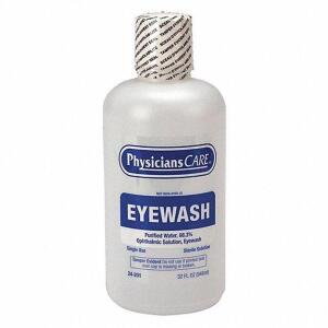 DESCRIPTION: (6) PERSONAL EYE WASH BOTTLE BRAND/MODEL: PHYSICIANSCARE #36N058 RETAIL$: $14.73 EA SIZE: 32 OZ QTY: 6