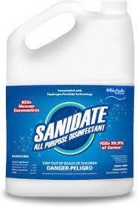 DESCRIPTION: (1) ALL PURPOSE DISINFECTANT BRAND/MODEL: SANIDATE RETAIL$: $50.00 EA SIZE: 1 GALLON QTY: 1