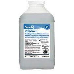 DESCRIPTION: (2) CLEANER WITH PEROXIDE BRAND/MODEL: DIVERSEY PERDIEM RETAIL$: $20.00 EA SIZE: 2.5 L QTY: 2