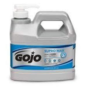 DESCRIPTION: (2) SUPRO MAX HAND CLEANER BRAND/MODEL: GOJO RETAIL$: $20.00 EA SIZE: 64 OZ QTY: 2