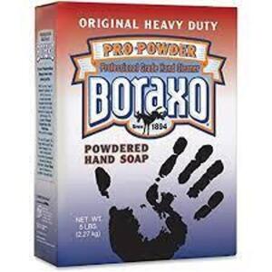 DESCRIPTION: (2) POWDERED HAND SOAP BRAND/MODEL: BORAXO RETAIL$: $16.12 EA SIZE: 5 LB QTY: 2