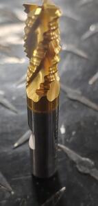 DESCRIPTION: (1)HSCO FINE PITCH ROUGHING SQ. END MILL BRAND/MODEL: NIAGARA 71120 RETAIL$: $62.48 SIZE: 3/8" DIA 3/4" LOC QTY: 1