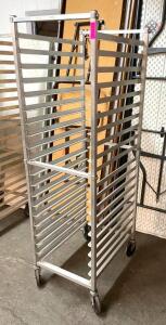 DESCRIPTION: ALUMINUM PAN RACK QTY: 1