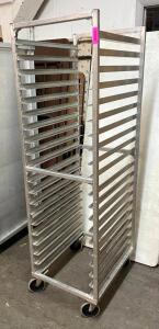 DESCRIPTION: ALUMINUM PAN RACK QTY: 1