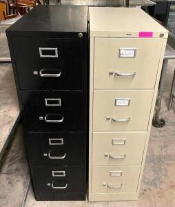 DESCRIPTION: (2) 4-DRAWER FILING CABINETS QTY: 2