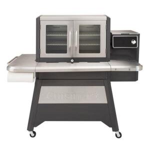 DESCRIPTION: (1) PELLET GRILL & SMOKER BRAND/MODEL: CUISINART/CGWM-080 INFORMATION: 8-IN-1/STAINLESS STEEL/CAPACITY: 40 LBS RETAIL$: 797.00 SIZE: 64.1