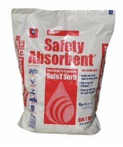 DESCRIPTION: APPOX (15) LOOSE ABSORBENT BRAND/MODEL: EP MINERALS/7951 INFORMATION: MONTMORILLONITE CLAY/GRAY & TAN/MINOR LEAKAGE, MUST COME INTO INSPE