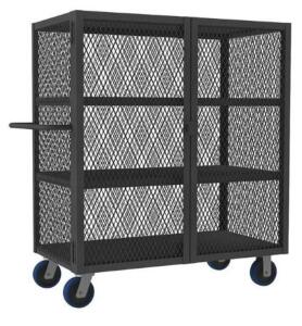 DESCRIPTION: (1) WELDED MESH SECURITY CART BRAND/MODEL: DURHAM MFG/HTL-2448-DD-3-6PU-95 INFORMATION: DAMAGES, MUST COME INTO INSPECT RETAIL$: 729.64 S