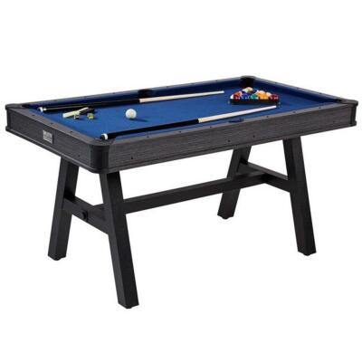 DESCRIPTION: (1) BILLIARD HARRISON POOL TABLE BRAND/MODEL: BARRINGTON/WJ01-1-03 INFORMATION: BLUE & BLACK RETAIL$: 239.55 SIZE: 60"L X 33"W X 31"H QTY