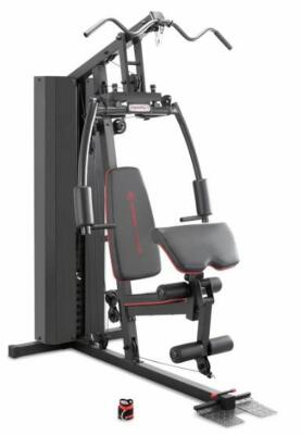DESCRIPTION: (1) HOME GYM BRAND/MODEL: MARCY CLUB/MKM-81010 INFORMATION: BLACK/MISSING ONE BOX OF WEIGHT, MUST COME INTO INSPECT RETAIL$: 999.99 SIZE: