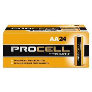 DESCRIPTION: (2) PACKS OF (24) ALKALINE BATTERIES BRAND/MODEL: DURACELL/PC1500BKD INFORMATION: INDUSTRIAL GRADE RETAIL$: 35.47 PER PK OF 24 QTY: 2