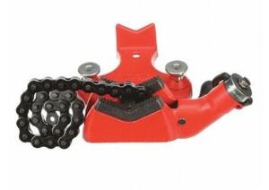 DESCRIPTION: (1) BENCH CHAIN VISE BRAND/MODEL: RIDGID/40210 INFORMATION: PIPE CAPACITY: 1/4 TO 6"/CAST IRON BASE RETAIL$: 598.67 SIZE: 4-1/2"H QTY: 1