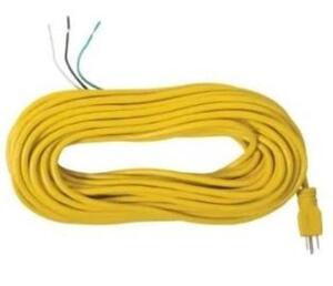 DESCRIPTION: (3) POWER CORD BRAND/MODEL: SANITAIRE/16405CP INFORMATION: YELLOW/3-PRONG/OPEN END RETAIL$: 131.86 SIZE: 60' QTY: 3