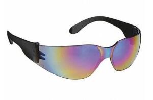 DESCRIPTION: (2) PACKS OF (12) SAFETY GLASSES BRAND/MODEL: RADIANS/MR01ROID INFORMATION: RAINBOW MIRROR/SCRATCH-RESISTANT RETAIL$: 23.88 PER PK OF 12