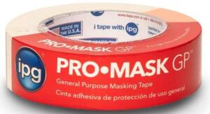 DESCRIPTION: (6) PACKS OF (3) MASKING TAPE BRAND/MODEL: IPG PRO-MASK/GP-5102-1.5 INFORMATION: BEIGE/MEDIUM-STRENGTH RETAIL$: 21.93 PER PK OF 3 SIZE: 1