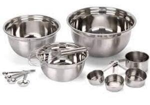 DESCRIPTION: (1) 12-PIECE MIX AND MEASURE SET BRAND/MODEL: ESTILO INFORMATION: STAINLESS RETAIL$: $25.00 EA QTY: 1