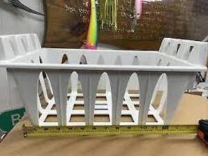 DESCRIPTION: (2) FREEZER BASKET BRAND/MODEL: FRIGIDAIRE #216848205 INFORMATION: WHITE RETAIL$: $70.00 EA SIZE: ?1 X 1 X 1 QTY: 2