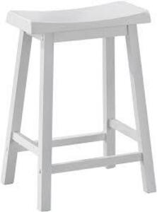 DESCRIPTION: (1) BAR STOOLS BRAND/MODEL: MONARCH #I1533 INFORMATION: WHITE RETAIL$: $130.00 TOTAL SIZE: 24" QTY: 1