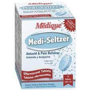 DESCRIPTION: (4) BOXES OF MEDI-SELTZER BRAND/MODEL: MEDIQUE RETAIL$: $15.72 EA QTY: 4