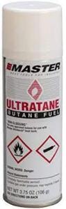 DESCRIPTION: (6) BUTANE REFILL CANISTER BRAND/MODEL: MASTER APPLIANCE #3W799 RETAIL$: $8.54 EA SIZE: 5-1/8 OZ QTY: 6