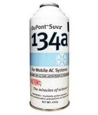 DESCRIPTION: (3) CANS OF REFRIGERANT BRAND/MODEL: DUPONT 134A RETAIL$: $80.00 TOTAL SIZE: 12 OZ QTY: 3