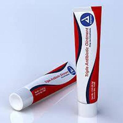 DESCRIPTION: (6) TRIPLE ANTIBIOTIC OINTMENT BRAND/MODEL: DYNAREX SIZE: 1 OZ QTY: 6