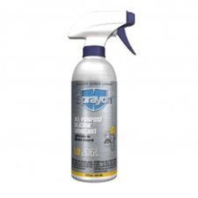 DESCRIPTION: (6) ALL PURPOSE SILICONE LUBRICANT BRAND/MODEL: SPRAYON RETAIL$: $21.17 EA SIZE: 14 OZ QTY: 6