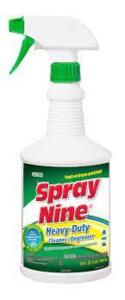 DESCRIPTION: (4) HEAVY DUTY CLEANER AND DEGREASER BRAND/MODEL: SPRAY NINE RETAIL$: $6.00 EA SIZE: 32 OZ QTY: 4